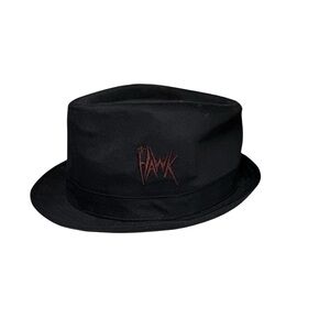 Tony Hawk Youth Black Fedora Hat with Embroidered Logo Skater Retro Punkcore